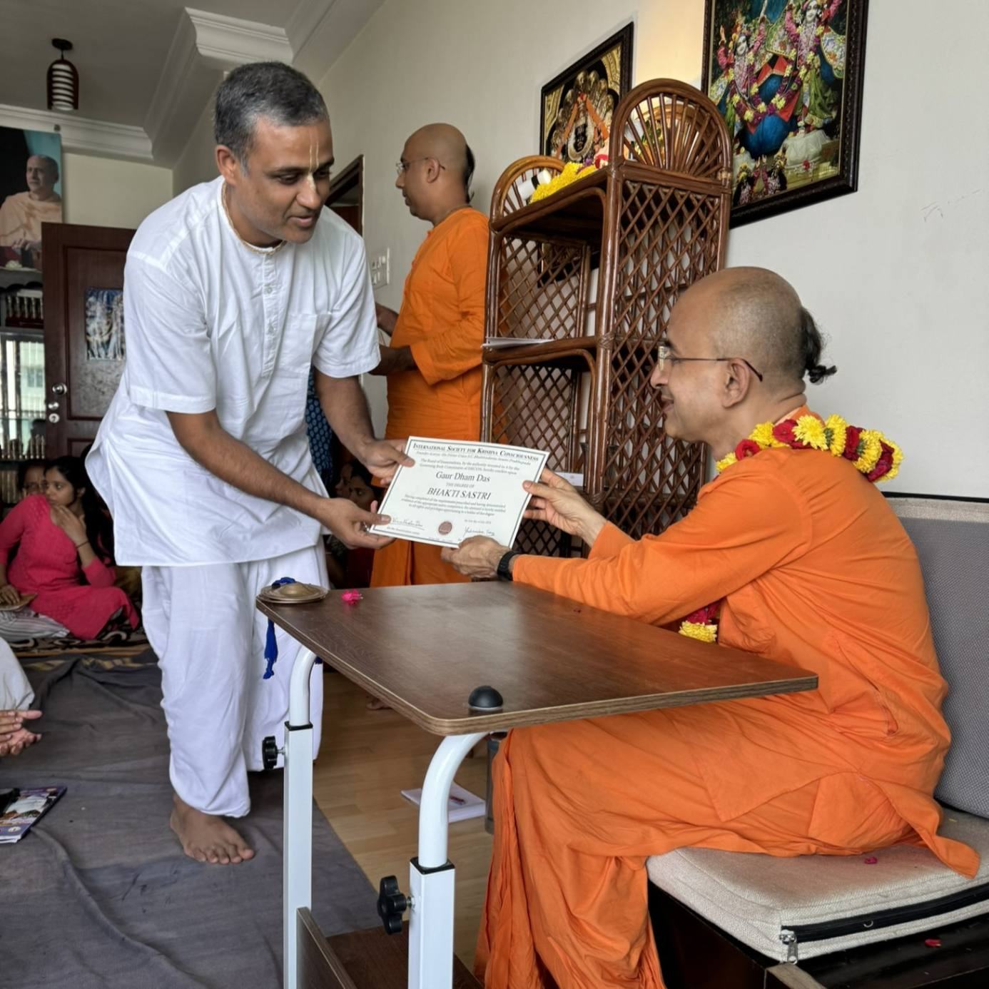 Bhakti Shastri course completion celebration