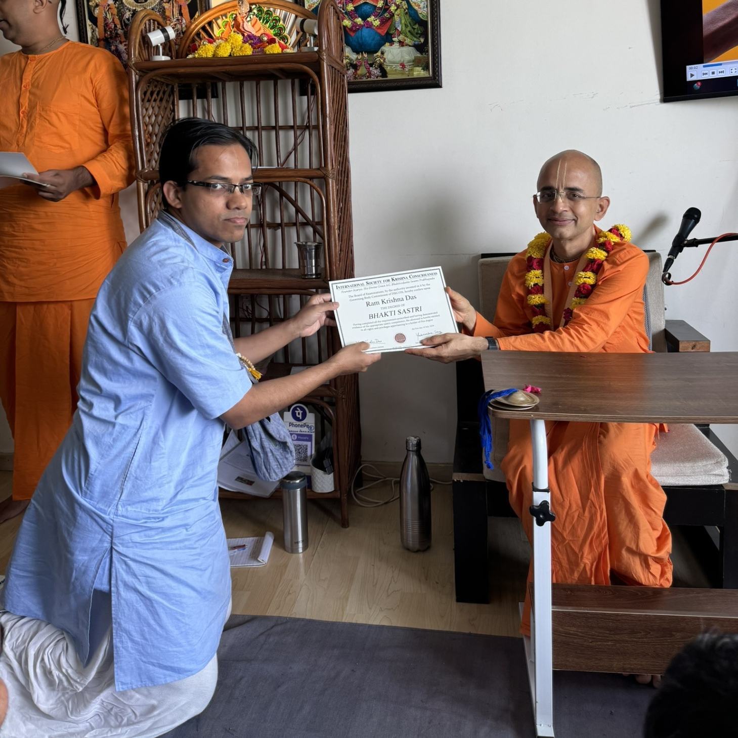 Bhakti Shastri students with teachers