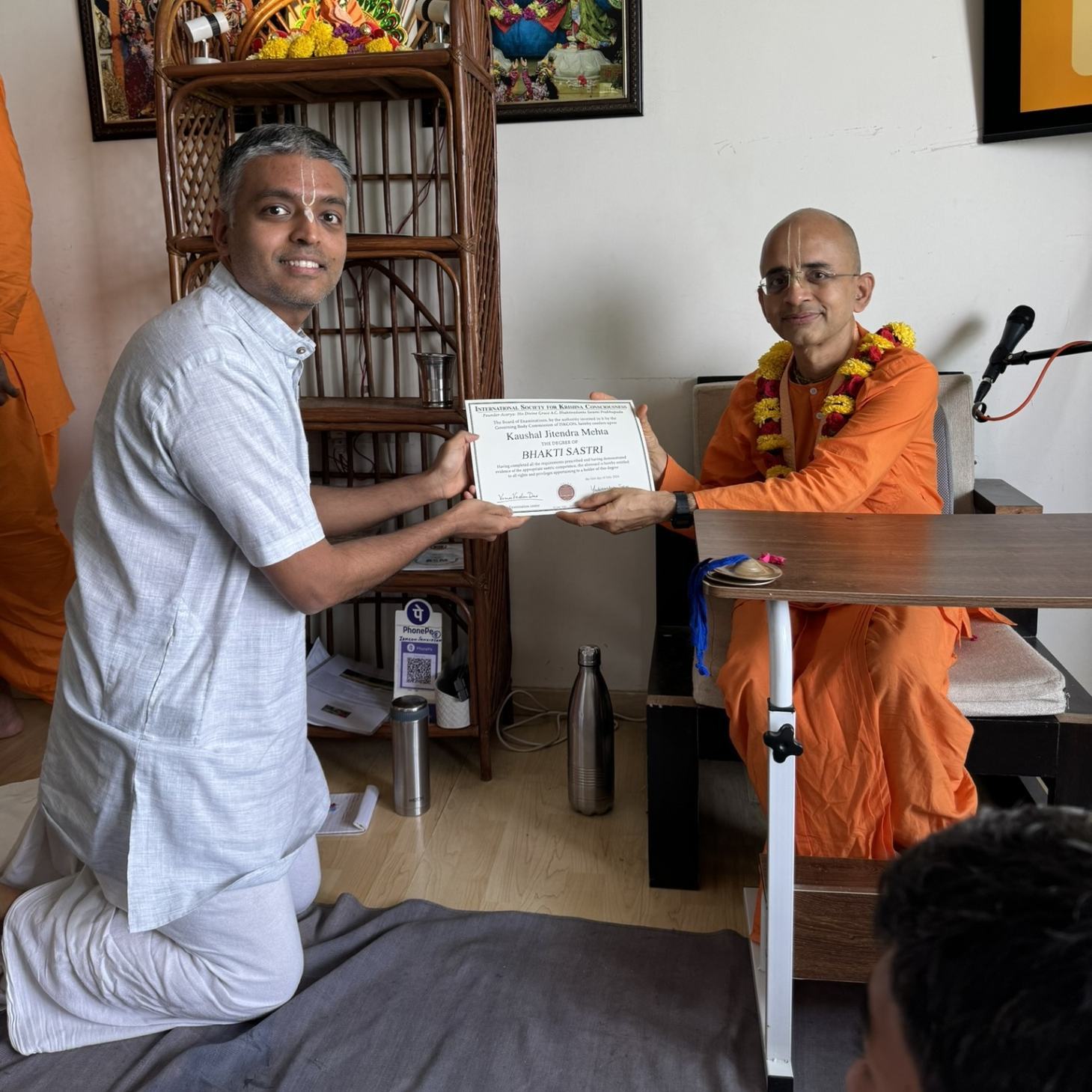 Bhakti Shastri graduation moment